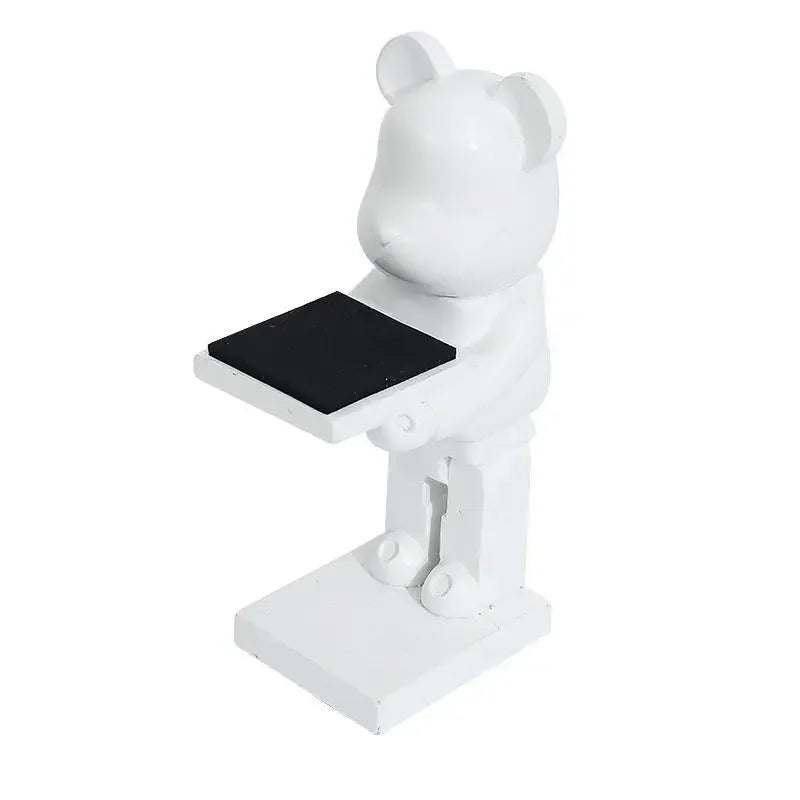 Trendy Watch Display Stand, Electroplating Cartoon Bear, Animal Resin Ornaments, Jewelry Storage Rack, Celebration Gifts.
